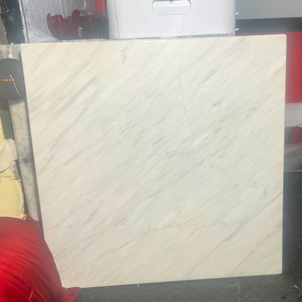 Natural Carrara Marble Coffee Table-3CM- 24”x 24”
